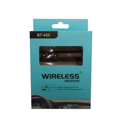 Bluetooth адаптер для магнитолы (AUX) BT-450
