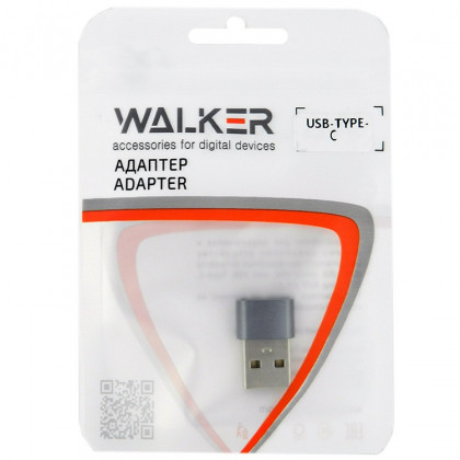 Переходник Walker USB (папа) на Type-C (мама)