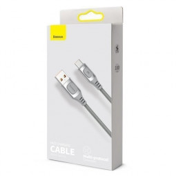 Usb Кабель-зарядка TYPE-C Baseus Multi-protocol 5A 1м CATSS-A0S серебристый