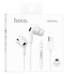 Наушники с микрофоном Hoco M101 Pro Type-C белые