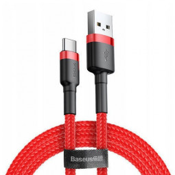 Usb Кабель-зарядка TYPE-C Baseus Cafule 2A 3м (CATKLF-U09) красный