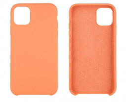 Накладка для i-Phone 13 Pro Max Silicone icase под оригинал, камера закрыта №59 бледно-персиковая