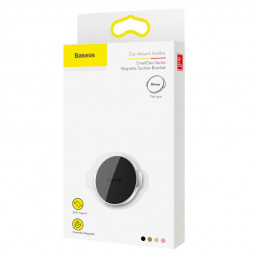 Держатель в автомобиль магнитный Baseus Small Ears Magnetic (SUER-C0S) серебристый