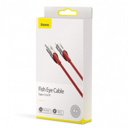 Кабель-зарядка Type-C на Lightning Baseus Fish Eye 18W 1м (CATLYY-09) красный