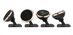 Держатель в автомобиль на торпеду магнитный Baseus 360-degree Rotation (SUGENT-NT0V) золотой