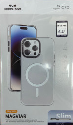 Накладка для i-Phone 15 Pro Keephone Magviar Magsafe прозрачная
