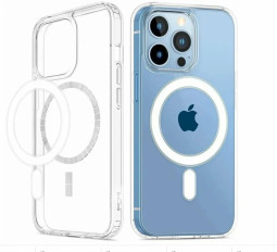Накладка для i-Phone 14 Pro Max 6.7" Hoco Magnetic case силикон прозрачный