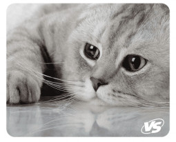 VS Коврик для компьютерной мыши "Cat", Рис.2 (180*220*2 мм), ткань+резиновое основание