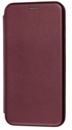 Чехол-книжка Xiaomi Pocophone M5 Fashion Case боковая бордовая