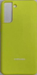 Накладка для Samsung Galaxy S21/S30 Silicone cover желтая