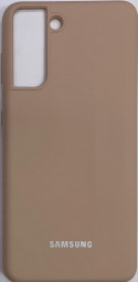 Накладка для Samsung Galaxy S21/S30 Silicone cover пудро