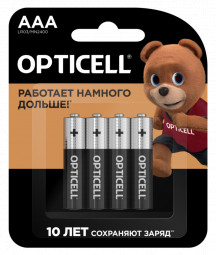 Батарейка щелочная Opticell Basic AAA/LR03/BL4