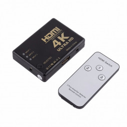 Переходник HDMI Switch (UltraHD 4K) на 3 HDMI с пультом ДУ