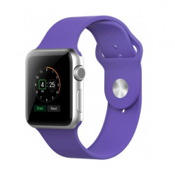 Сменный браслет силиконовая для Apple Watch 38mm сиреневый