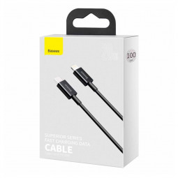 Кабель-зарядка Type-C на Lightning Baseus Superior 20W 1м (CATLYS-A01) черный