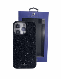 Накладка для i-Phone 15 Pro Max 6.7" Swarovski чёрный