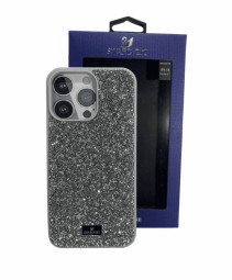 Накладка для i-Phone 15 Pro 6.1" Swarovski титан