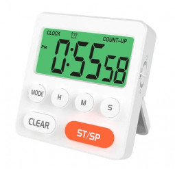Часы-будильник Ritmix CAT-055 белые
