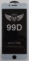 Защитное стекло для i-Phone 7 Plus/8 Plus 99D белое