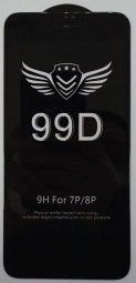 Защитное стекло для i-Phone 7 Plus/8 Plus 99D чёрное
