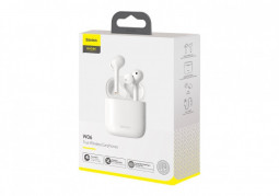 Мобильная Bluetooth-гарнитура Baseus Encok W06 IP55 TWS V5.0 (NGW06-02) белый